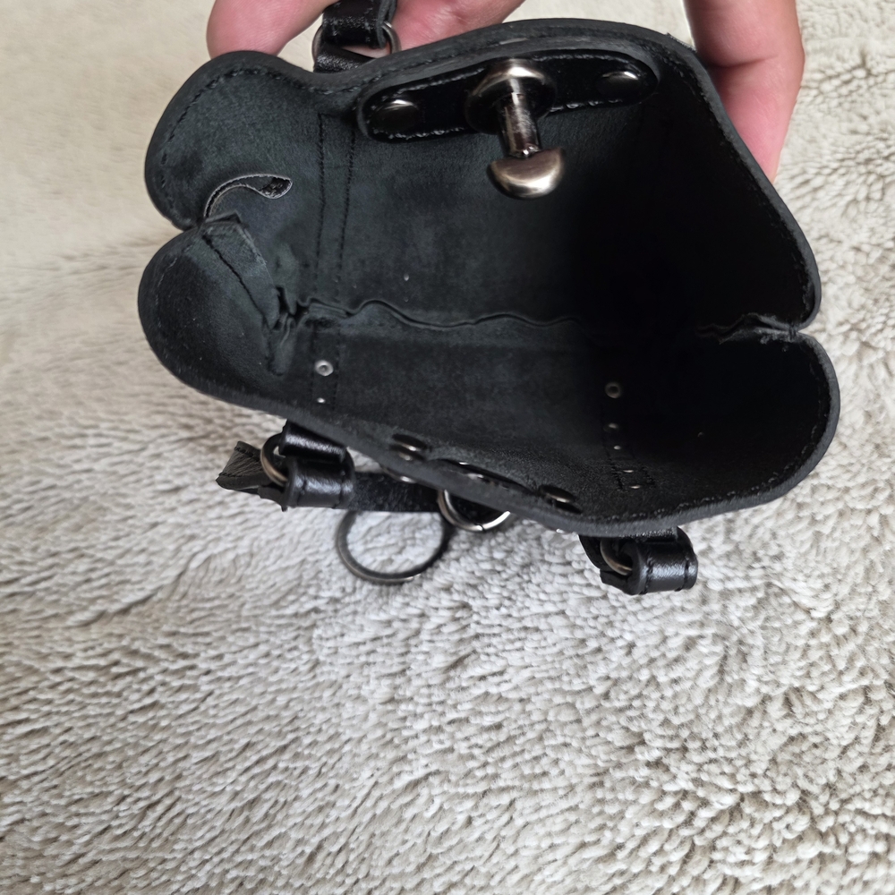 Patricia Nash Black Mini Leather Bag - Picture 7 of 12